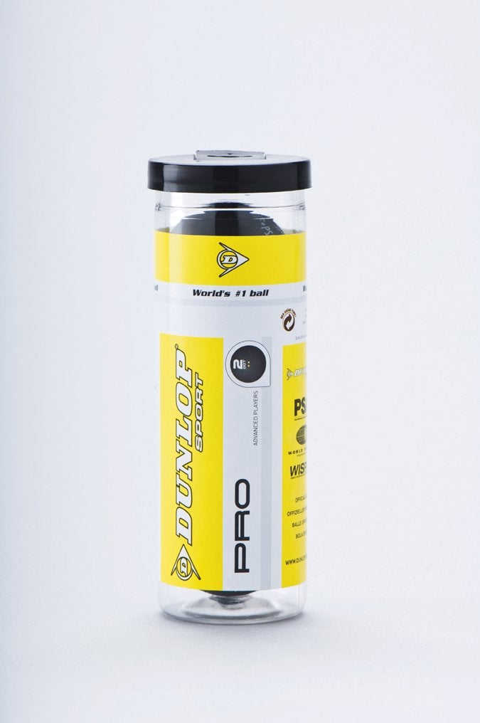 Dunlop Sports Pro XX Squash Ball - 3 Ball Tube - Image 2